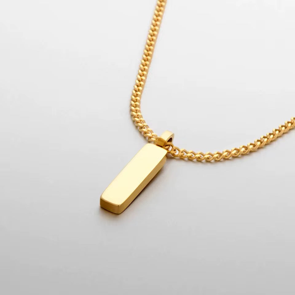 MINIMAL CHAIN PENDANT NECKLACE