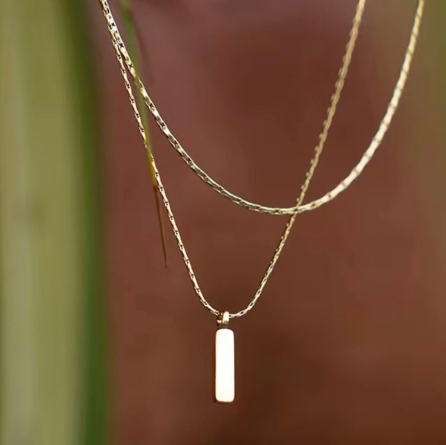 BONE CHAIN PENDANT NECKLACE